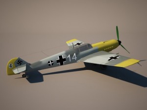 messerschmitt bf 109 Modelo 3D