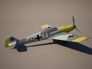 messerschmitt bf 109 Modello 3D