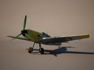 messerschmitt bf 109 Modello 3D