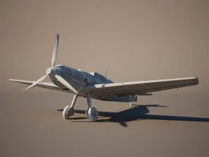 messerschmitt bf 109 Modello 3D