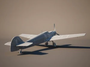 messerschmitt bf 109 Modello 3D