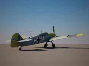 messerschmitt bf 109 Modello 3D