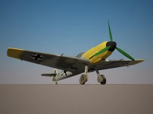 messerschmitt bf 109 Modello 3D