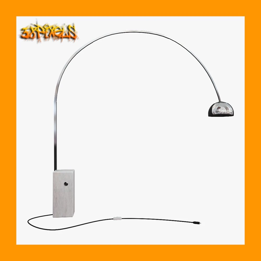 arco floor lamp 3D Model .c4d .max .obj .3ds .fbx .stl .blend 