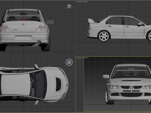 mitsubishi lancer evolution 8 3D 모델