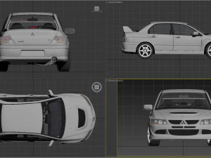 mitsubishi lancer evolution 8 3D Model