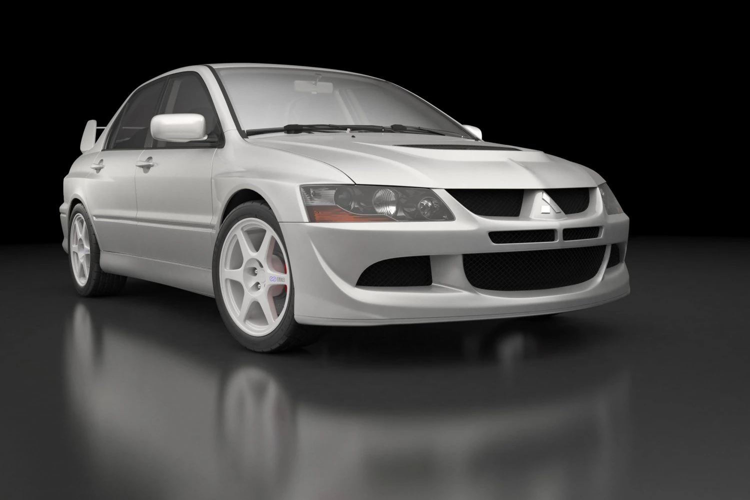 mitsubishi lancer evolution 8 3D Model .c4d .max .obj .3ds .fbx .stl .blend