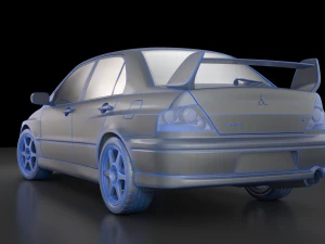 mitsubishi lancer evolution 8 3D Model