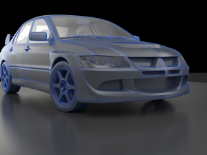 mitsubishi lancer evolution 8 3D 모델