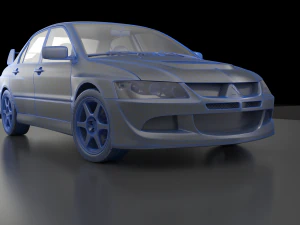 mitsubishi lancer evolution 8 3D Model
