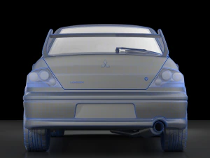 mitsubishi lancer evolution 8 3D Model