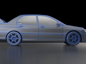 mitsubishi lancer evolution 8 3D Model
