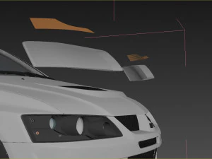 mitsubishi lancer evolution 8 3D Model
