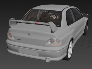 mitsubishi lancer evolution 8 3D Model