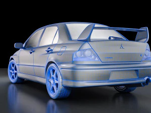 mitsubishi lancer evolution 8 3D Model