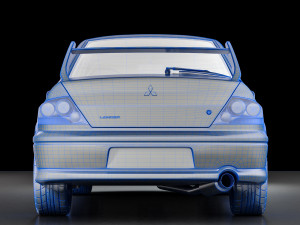 mitsubishi lancer evolution 8 3D 모델