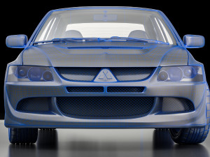 mitsubishi lancer evolution 8 3D 모델
