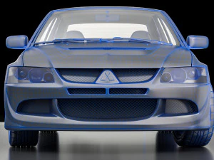 mitsubishi lancer evolution 8 3D Model