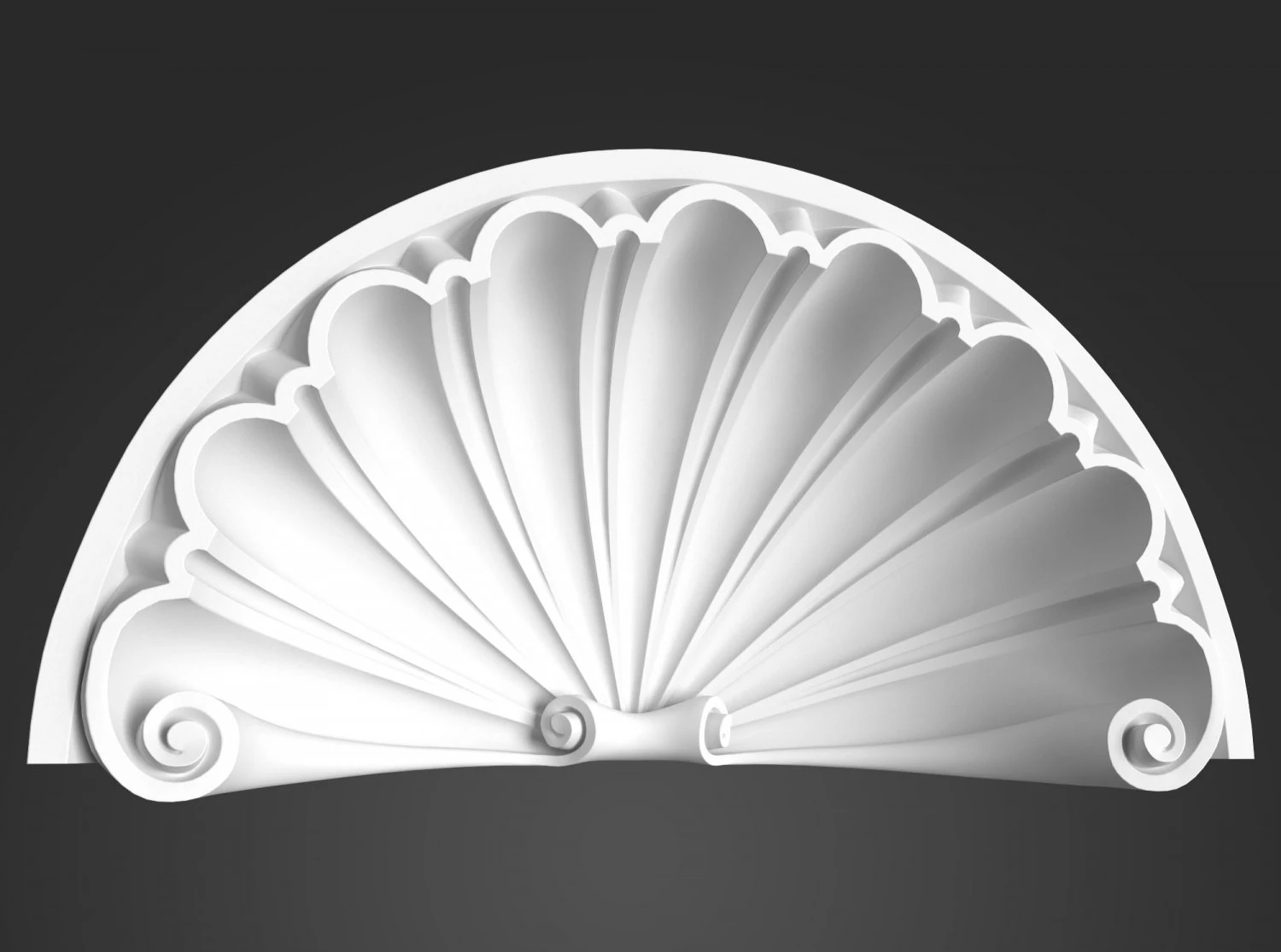 white arch 3D Model .c4d .max .obj .3ds .fbx .stl .blend 