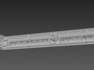 stucco cornice big 3D Model