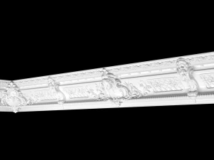 stucco cornice big 3D Model