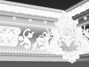 stucco cornice big 3D Model
