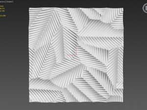 pannel leaves down Modelo 3D
