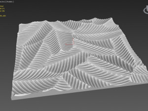 pannel leaves down Modelo 3D