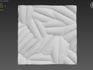 pannel leaves up 3D Модель