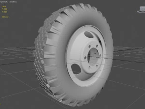 wheel gaz-53 3D Model