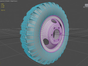 wheel gaz-53 3D Model