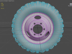 wheel gaz-53 3D Model