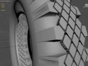 wheel gaz-53 3D Model