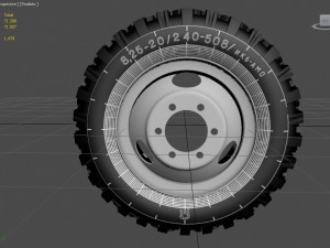 wheel gaz-53 3D Model
