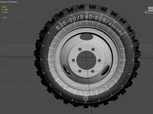 wheel gaz-53 3D Model