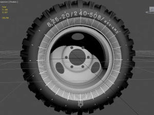 wheel gaz-53 3D Model