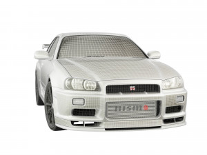 nissan skyline r34 gtr 2000 3D Model