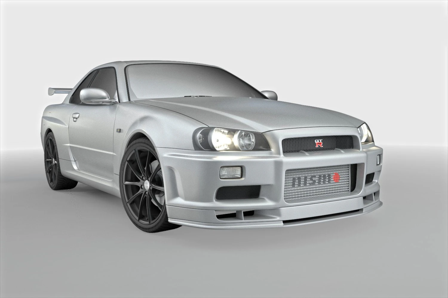 nissan skyline r34 gtr 2000 3D Model .c4d .max .obj .3ds .fbx .stl .blend 