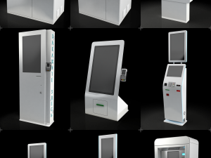 47 atm electonics terminals collection pack 3D Модель