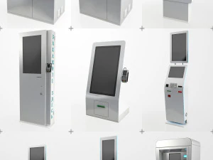 47 atm electonics terminals collection pack 3D Model