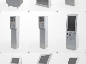 47 atm electonics terminals collection pack 3D Модель