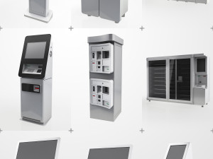 47 atm electonics terminals collection pack 3D Модель