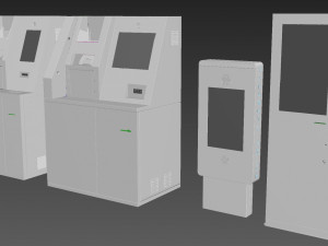 47 atm electonics terminals collection pack 3D Модель