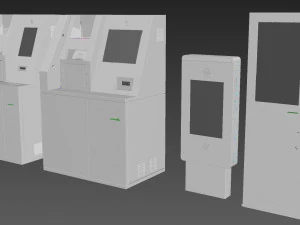47 atm electonics terminals collection pack 3D Model