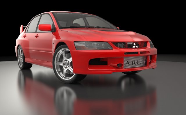 lancer evolution 9 3D-Modell .c4d .max .obj .3ds .fbx .stl .blend 