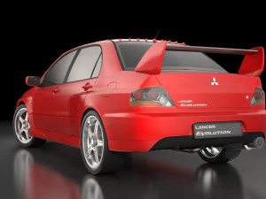 lancer evolution 9 3D Model
