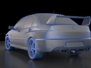 lancer evolution 9 3D-Modell