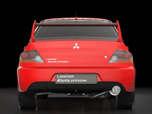 lancer evolution 9 3D Model