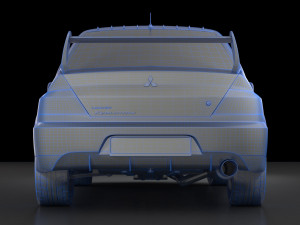 lancer evolution 9 3D-Modell