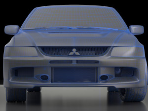 lancer evolution 9 3D-Modell